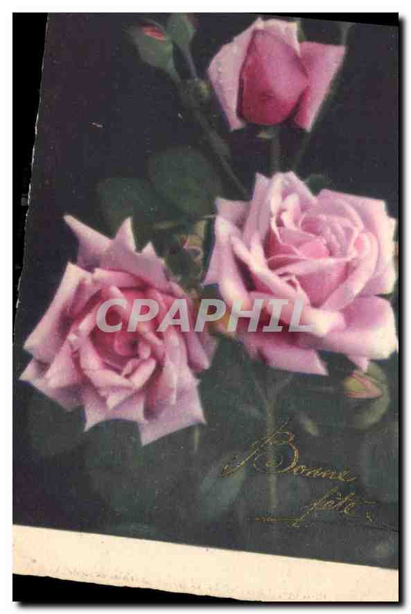 CPA Bonne Fete Fleurs