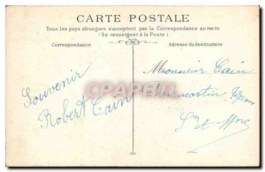CPA Dieppe Le Phare un Jour de tempete Phare — Verso
