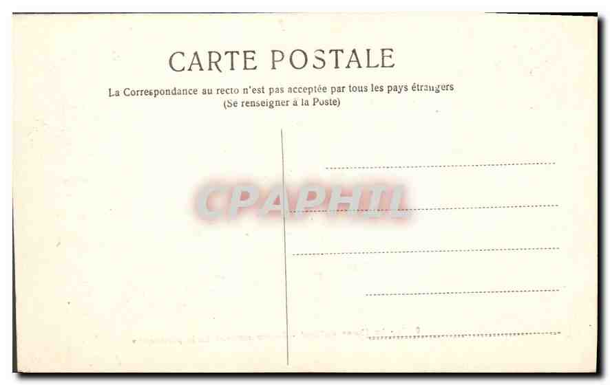 Le Haras national - Etalons rentrant de la promenade — A. V. n° 0.43 — Verso