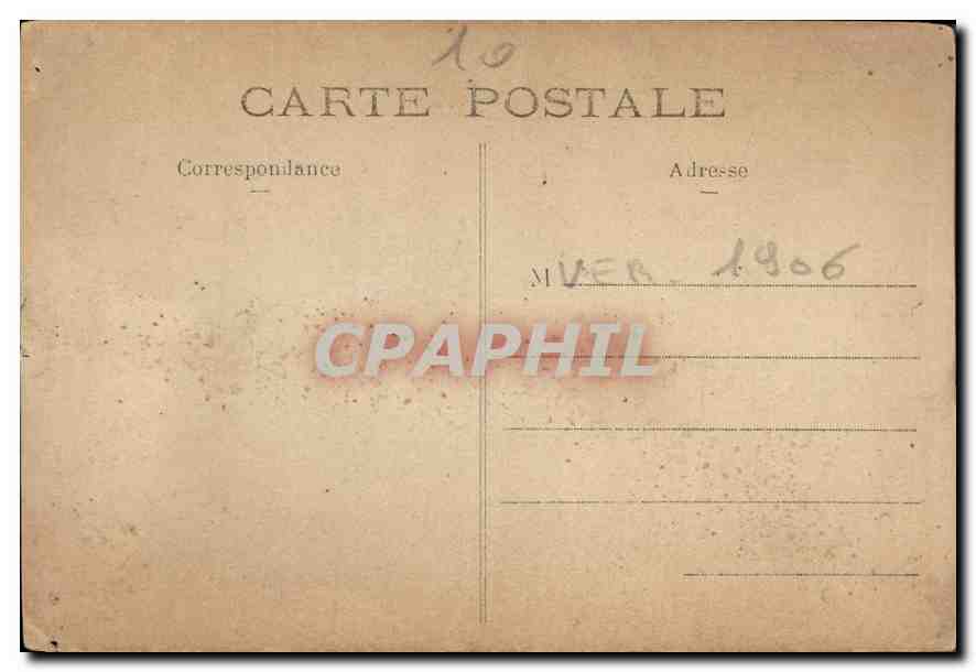 CARTE PHOTO Homme  — Verso