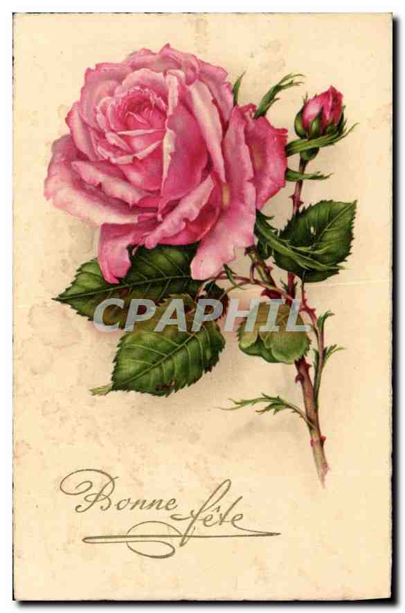 CPA Bonne Fete Fleurs