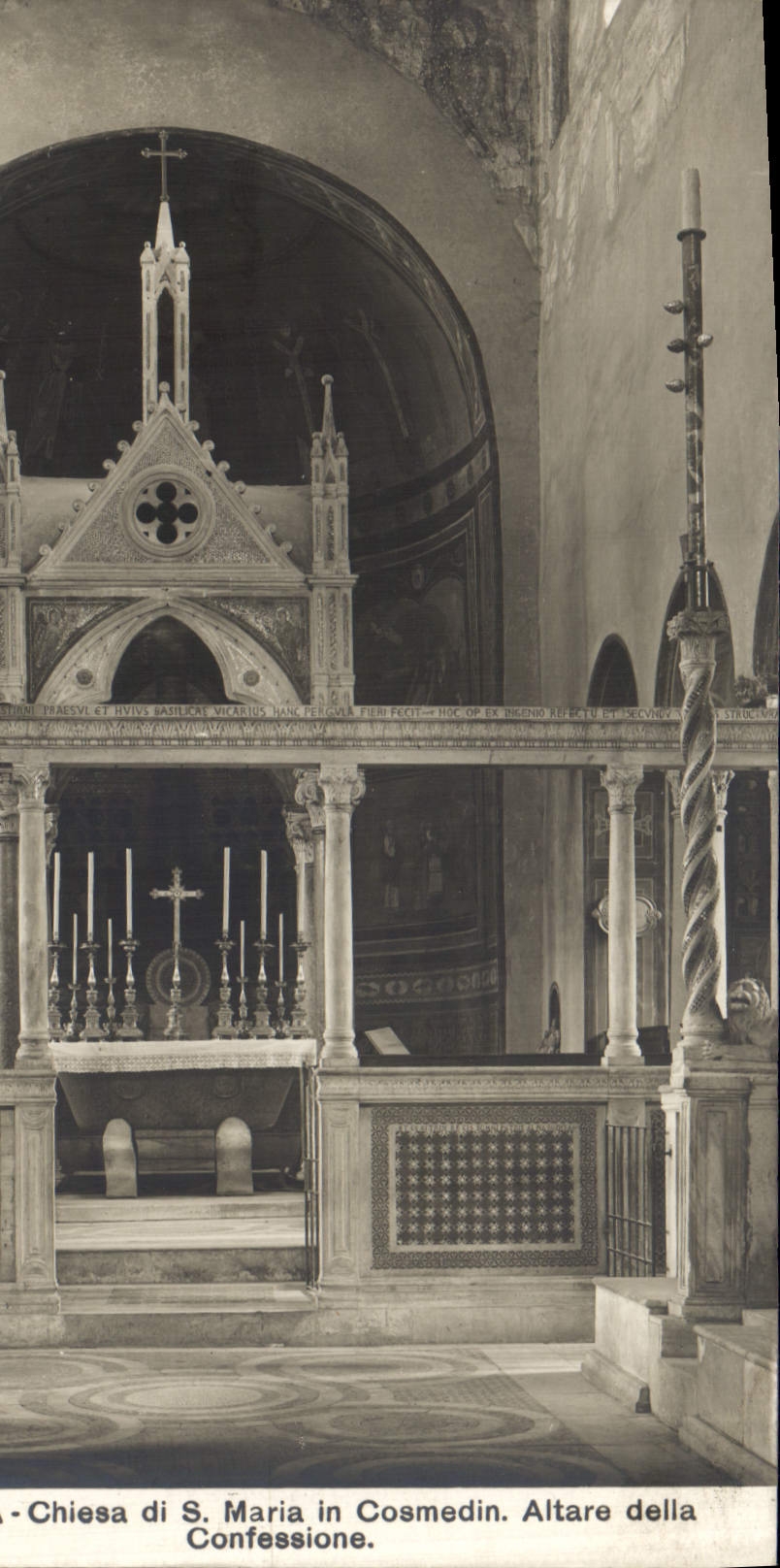 CPA Chiesa di S Maria in Cosmedin Altare della Confessione 