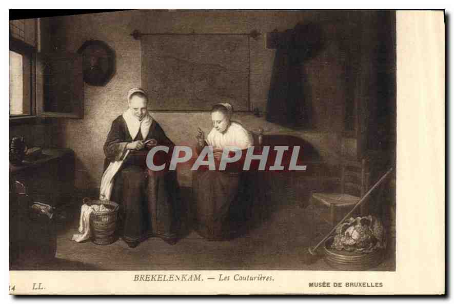 Les Couturières — Musée de Bruxelles — Brekelenkam