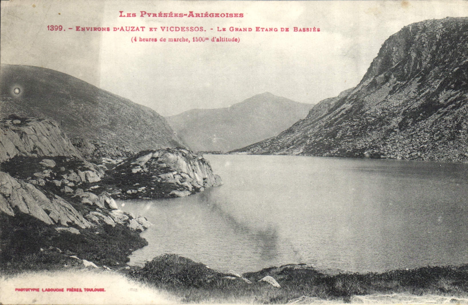 CPA Environs d'Auzat et Vicdessos Le Grand Etang de Bassies 