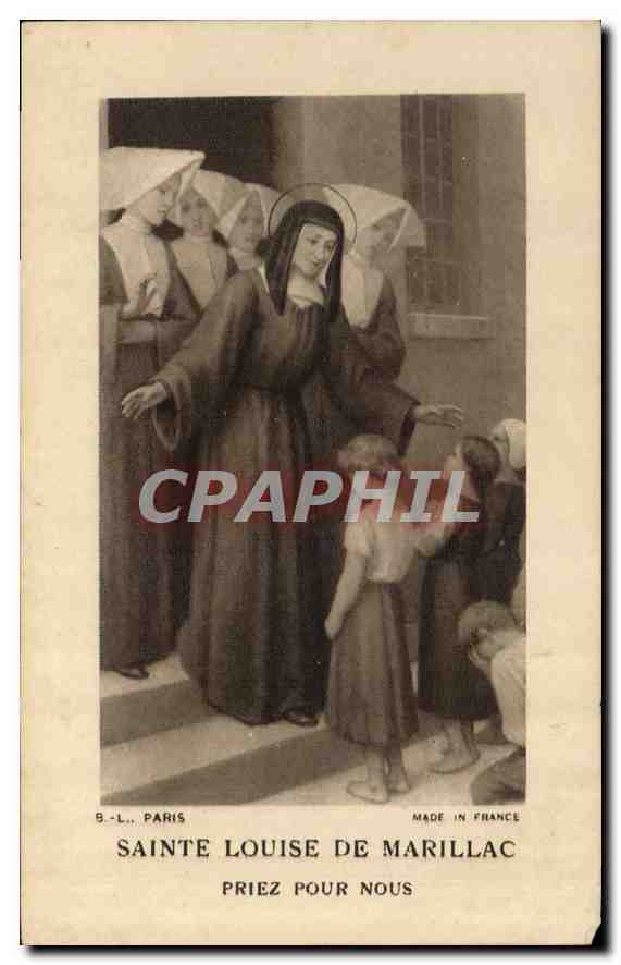 Image Sainte Louise de Marillac Priez pour nous Militaria Enfant
