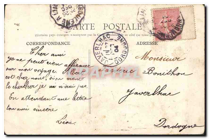 CPA Lina Cavalieri Femme — Rückseite