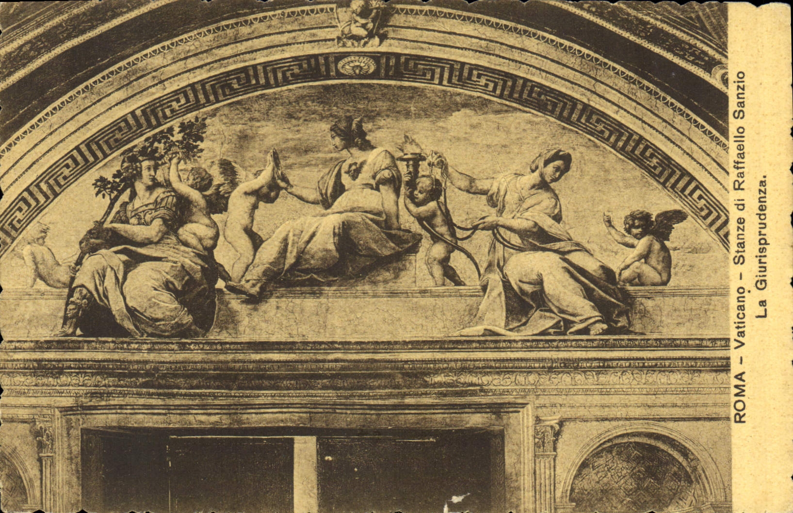 CPA Roma Vaticano Stanze di Raffaello Sanzio La Giurisprudenza 