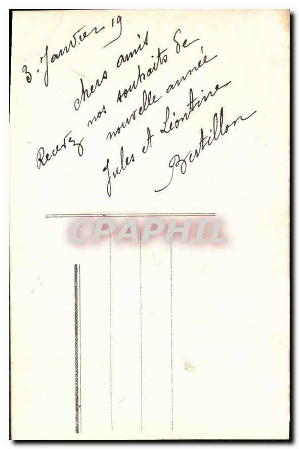 CPA Fantaisie Femme — Verso