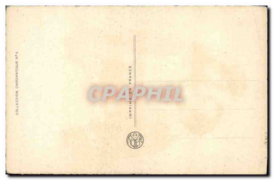 CPA Femme — Verso