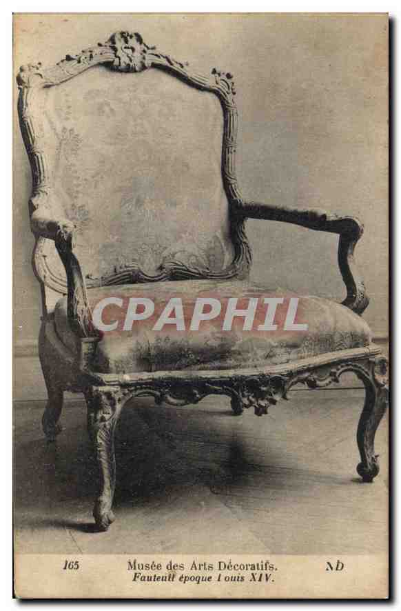 CPA Musee des Arts Decoratifs Fauteult epoqie Louis XIV 