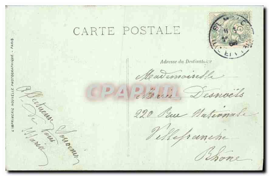 Saint-Malo — Contre-jour vers le Grand Bey — LL. — N° 141 — Verso