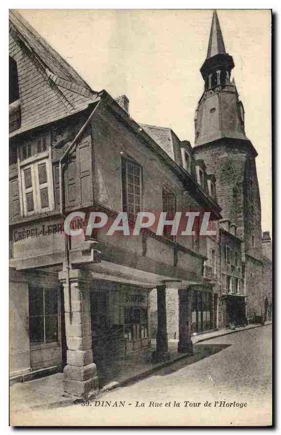 Dinan - La Rue et la Tour de l'Horloge — Chepel-Lermon