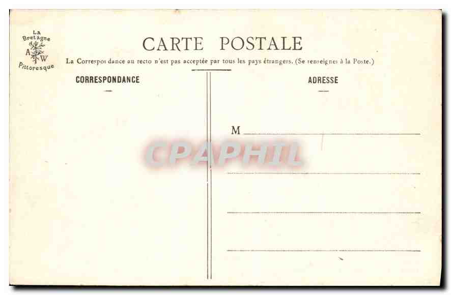 CPA Le Bretagne Pittoresque Extreme pointe du Cap Frehel  — Rückseite