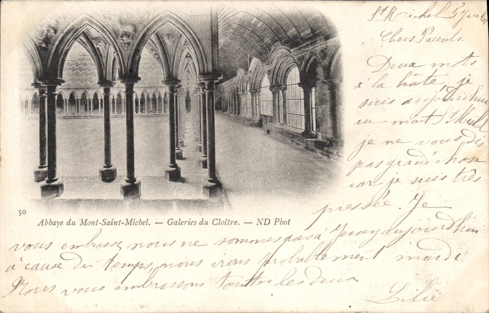 Abbaye du Mont-Saint-Michel — Galeries du Cloître — ND Phot