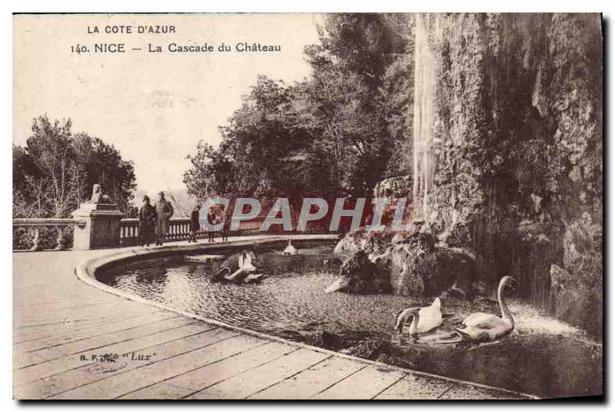 CPA La Cote d'Azur Nice La Cascade du Chateau 