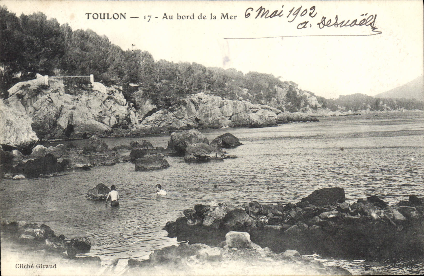 Toulon — 17 - Au bord de la Mer — Cliché Giraud