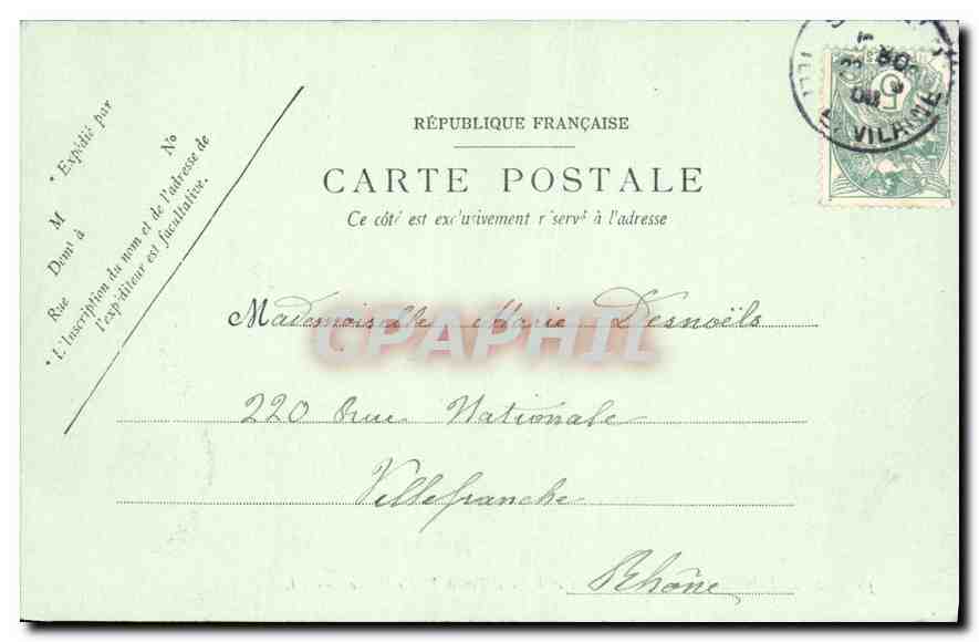 CPA Saint Malo Le Grand Bey et le Petit Bey a Maree Basse  — Verso