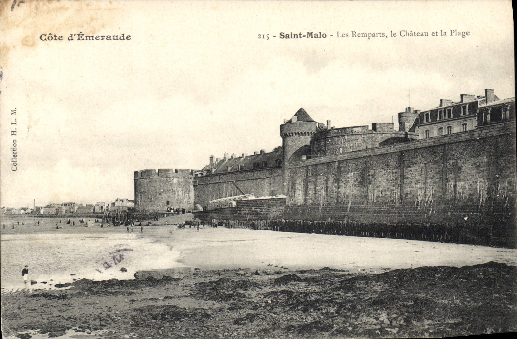 Saint-Malo - Les Remparts, le Château et la Plage — Côte d'Émeraude, n°215