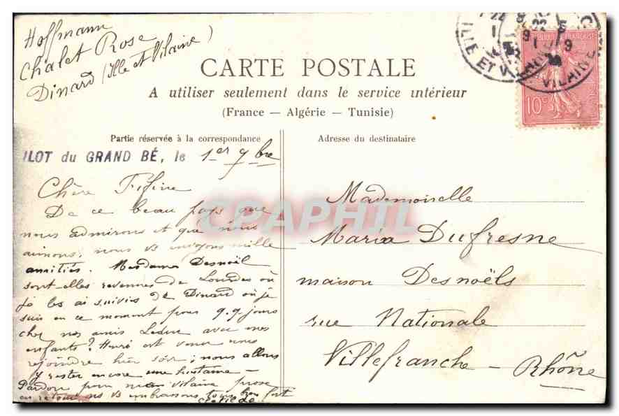 Saint-Malo - Les Remparts, le Château et la Plage — Côte d'Émeraude, n°215 — Verso