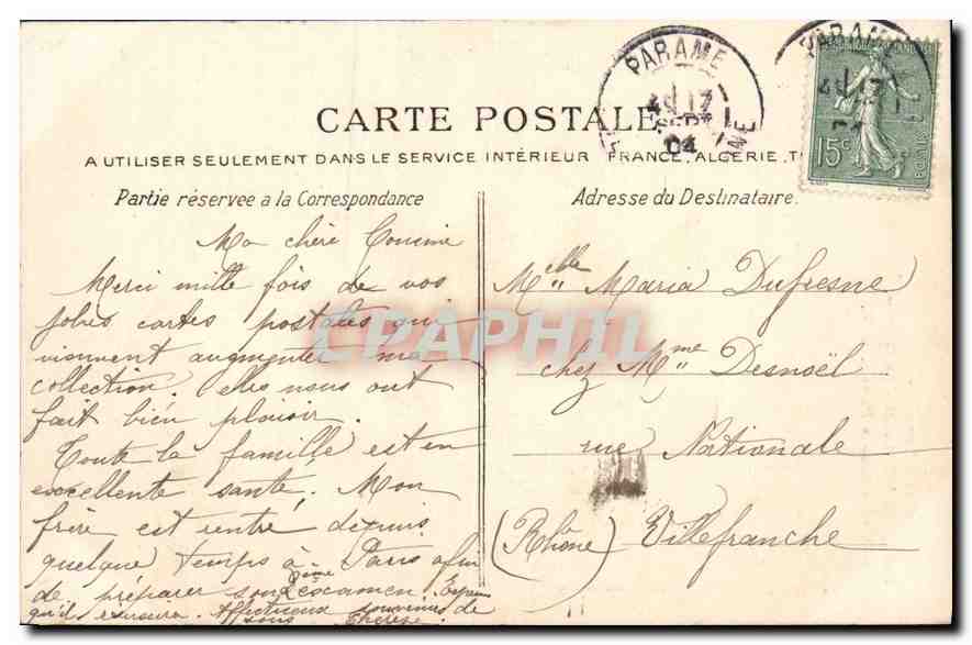 Saint-Malo - De Klok en de Grote Poort — G. F. — Côte d'Émeraude, n°2892 — Achterkant