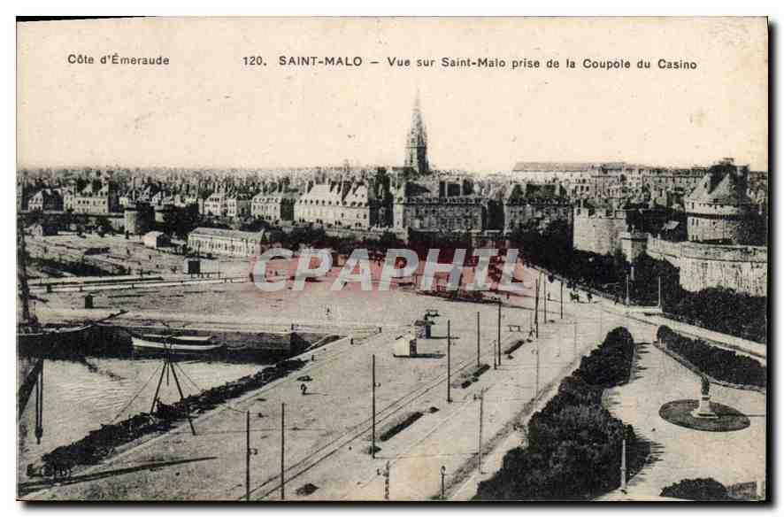 Saint-Malo — Vue sur Saint-Malo prise de la Coupole du Casino — Côte d'Émeraude, n°120