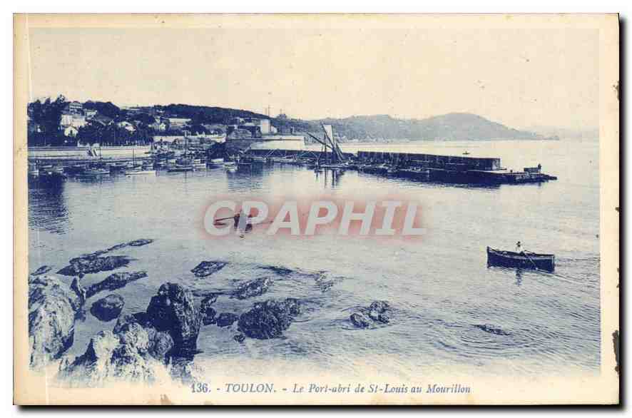 CPA Toulon Le Port abri de St Louis au Mourillon 