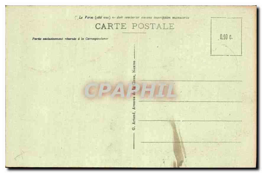 CPA Toulon Le Port abri de St Louis au Mourillon  — Verso