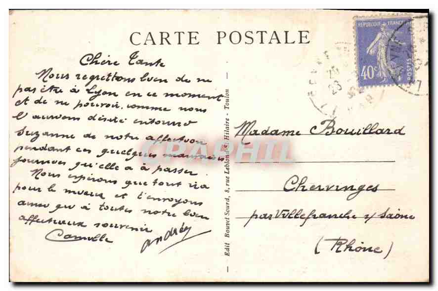 Sablettes-les-Bains — Bord de Mer — Éd. B.S. n°241 — Rückseite