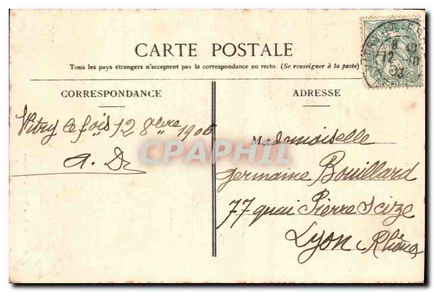 CPA Vitry le Francois Eglise Notre Dame  — Verso