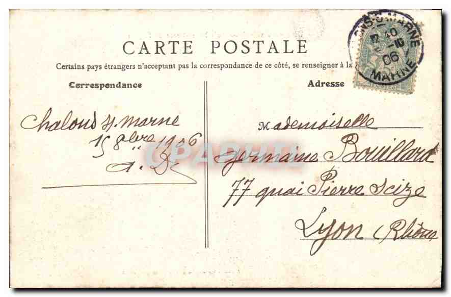 Châlons-sur-Marne — Notre-Dame de l'Épine — Édition Cazanave — Verso
