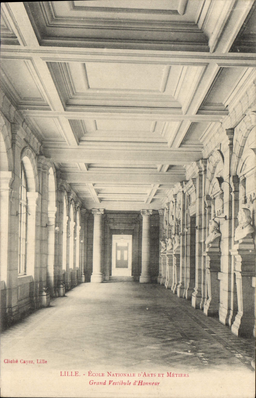 Lille - École Nationale d'Arts et Métiers - Grand Vestibule d'Honneur — Cliché Cayez, Lille