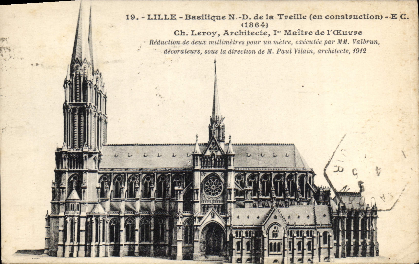 CPA Lille Basilique Notre Dame de la Treille 