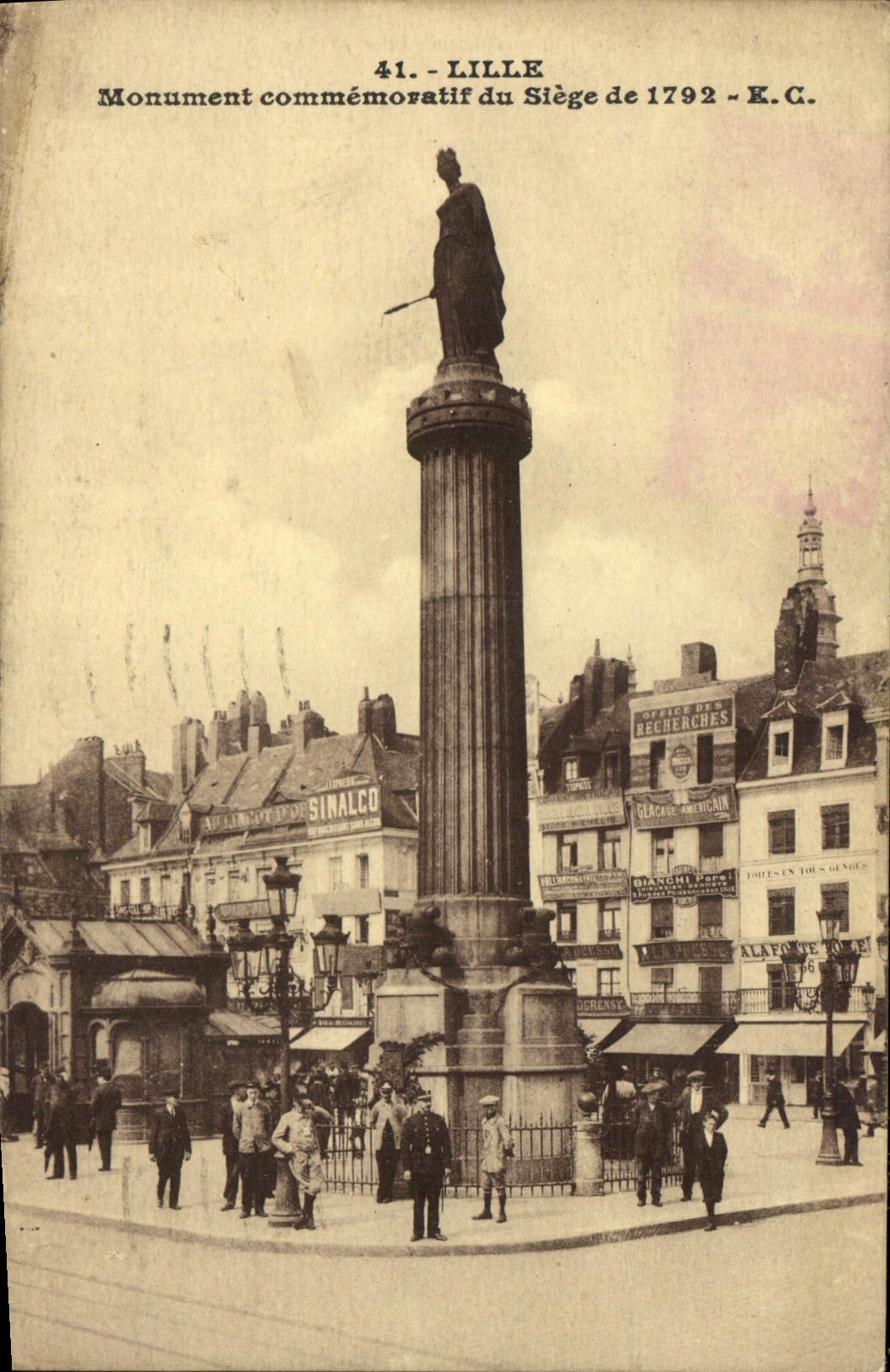 CPA Lille Monument commemoratif du Siege 