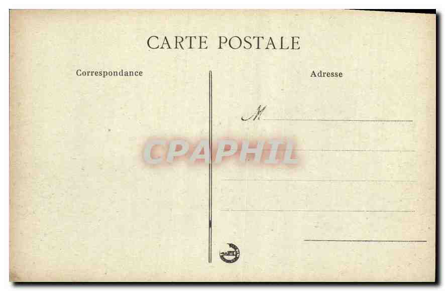 CPA Le Mans Hotel de Taee rue de Vaux  — Rückseite