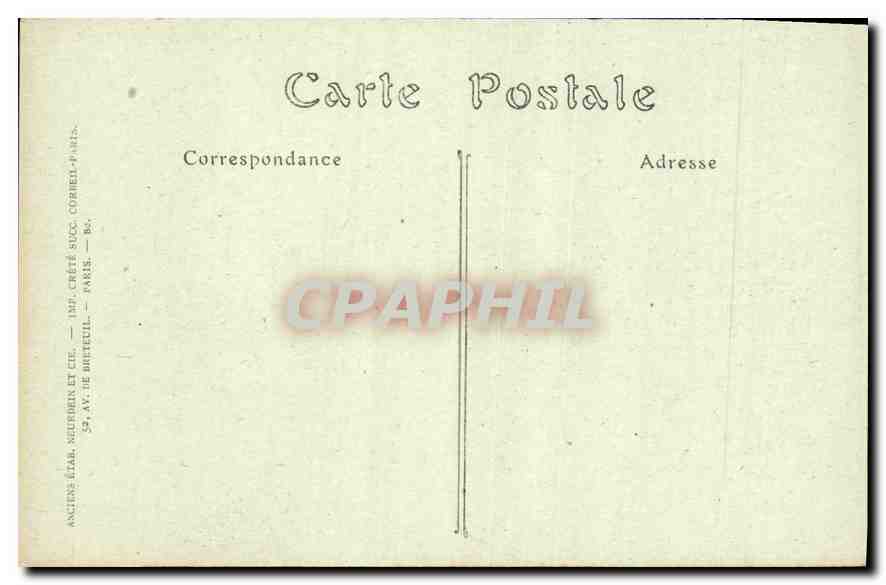 CPA Le Mans Vieille Maison Place de Hallai  — Rückseite