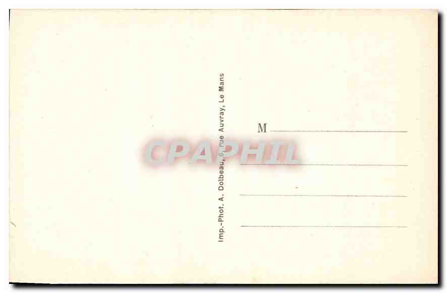 CPA Le Mans Maison Renaissance dite d'Adam et d'Eve situee 69 Grand Rue  — Rückseite