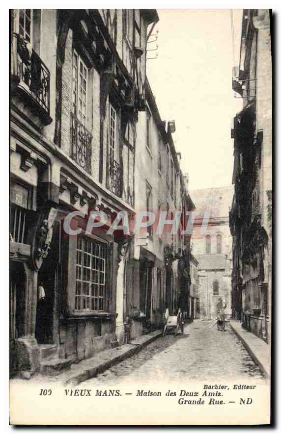 CPA Vieux Mans Maison des Deux Amis Grand Rue 