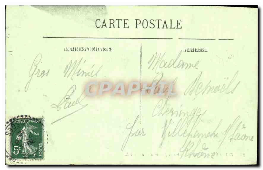 CPA Domremy La Chambre de Jeanne d'Arc  — Verso