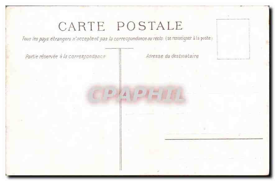 CPA Biarritz Port Vieux  — Verso