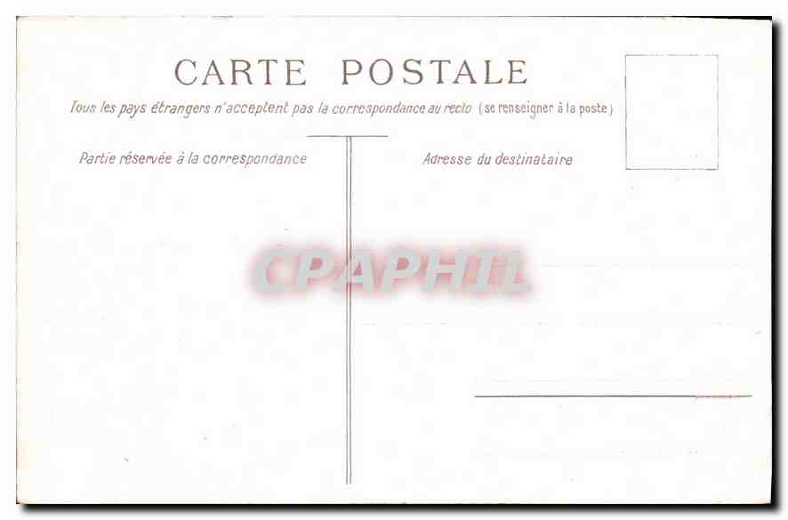 CPA Biarritz Rocher de la Vierge  — Verso