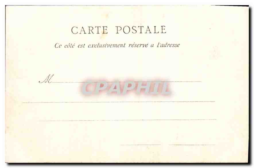 Saint-Malo — Le Môle des Noires à la Tempête — 25 Août 1903 — Éditeur Gennais fils, Saint-Malo — Verso