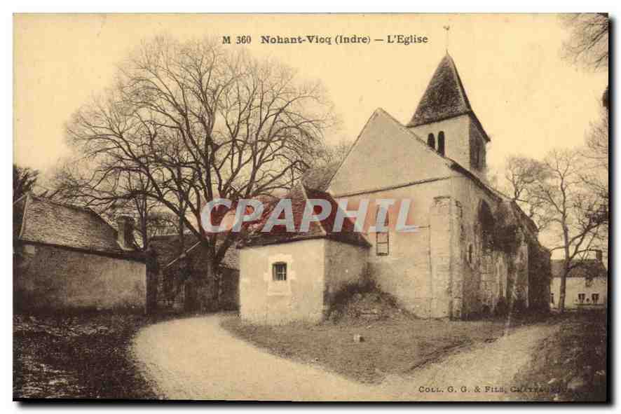 Nohant-Vioq (Indre) — L'Église — Coll. G. G. & Fils, Couterne