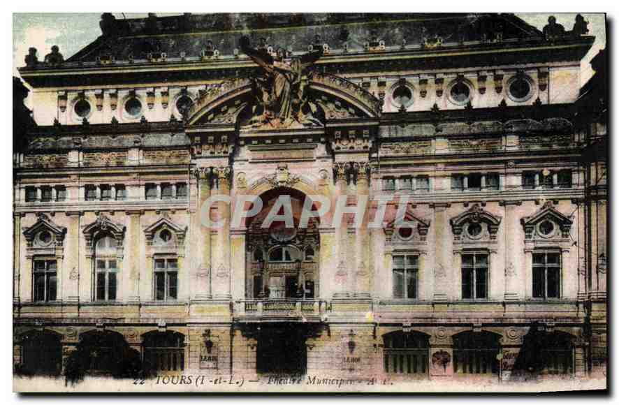 CPA Tours I et L Theatre Municipal 