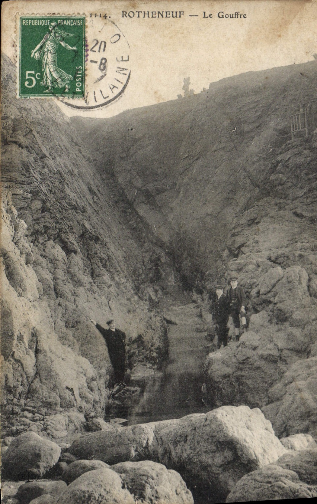 Rotheneuf — Le Gouffre — Éditeur inconnu, n° 1114