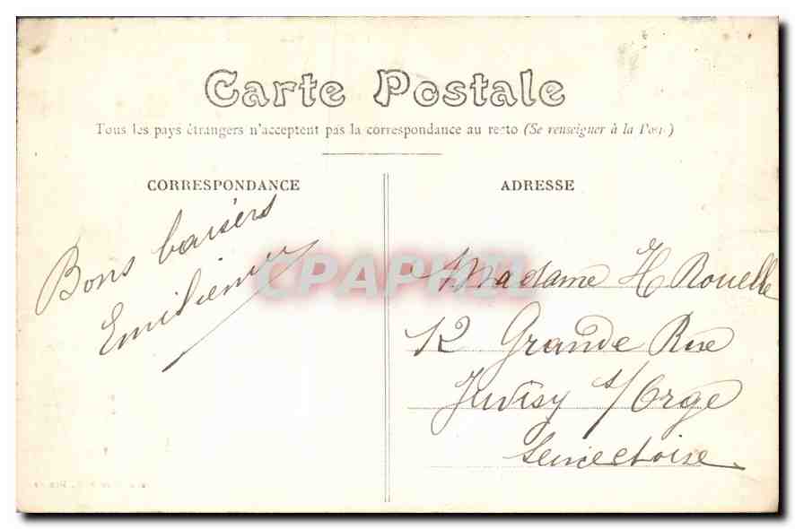 CPA Rennes Le Nouveau Jardin du Thabor  — Rückseite