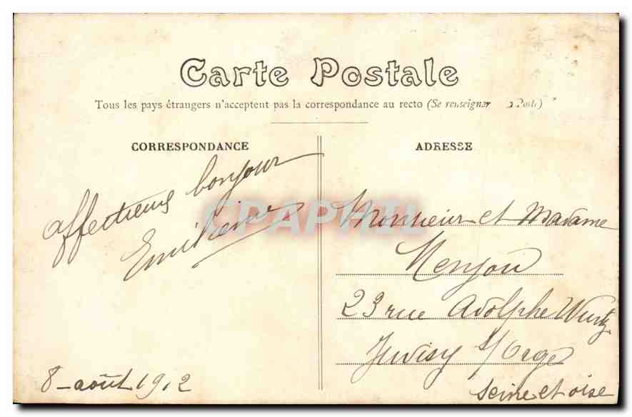 Rennes — Le Pont Neuf, confluent de l'Ille et de la Vilaine — E. Mary-Rousselière, édit, Rennes — Reverso