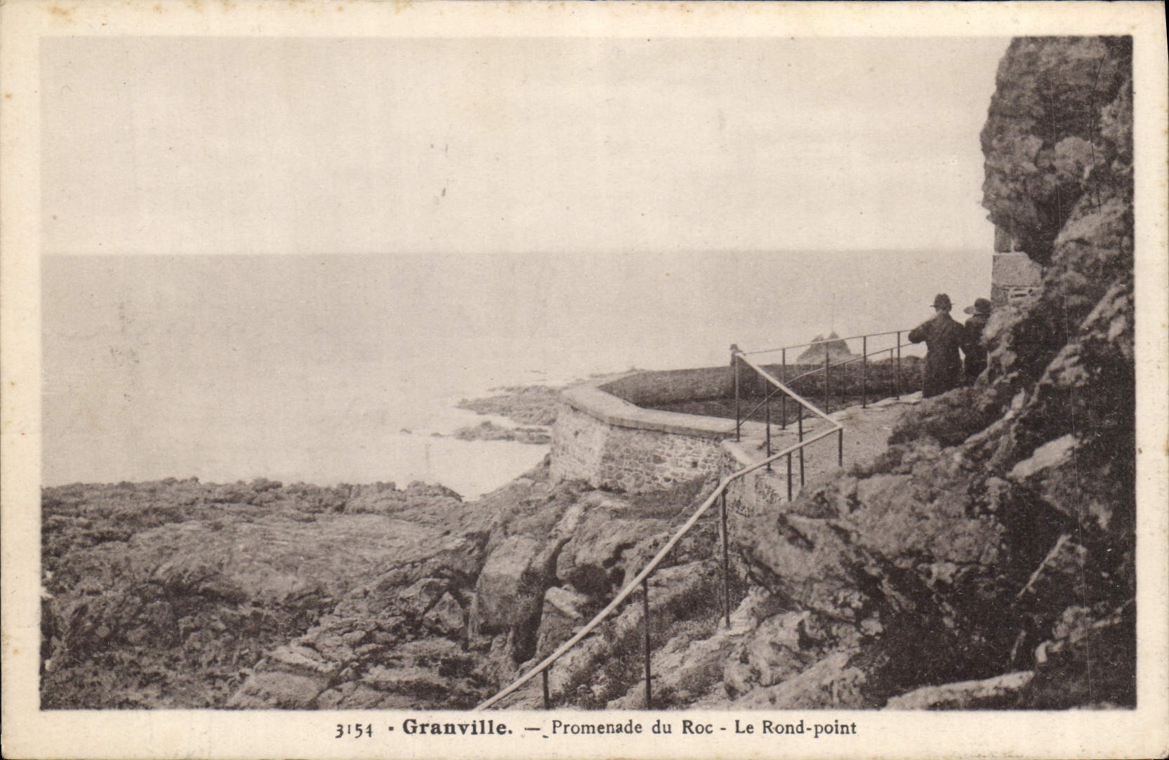 Granville — Promenade du Roc - Le Rond-point — n° 3154