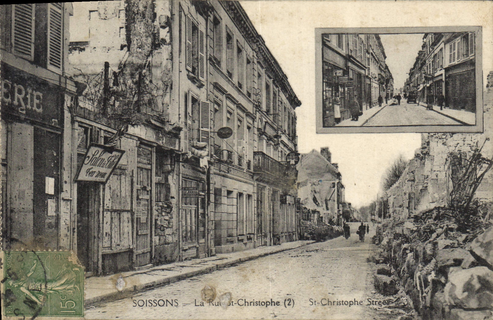 Soissons — La Rue St-Christophe (2) — Éditeur non identifié
