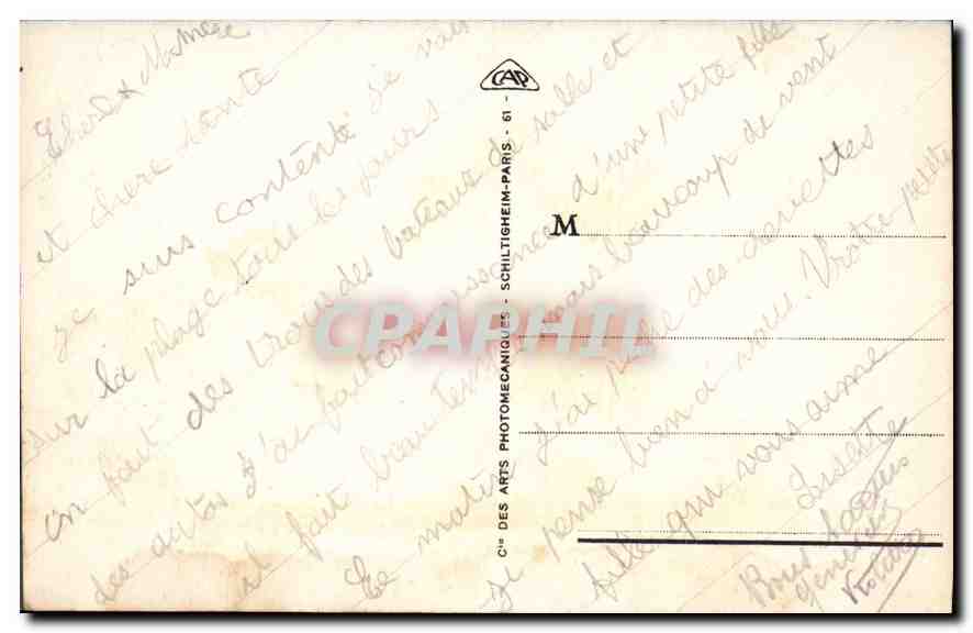 CPA Riva Bella Le Casino et le Boulevard Aristide Briand  — Rückseite