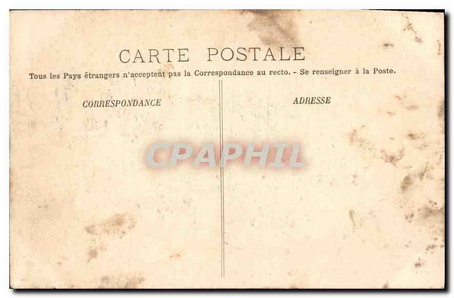 CPA Trouville Les Roches Noires  — Rückseite